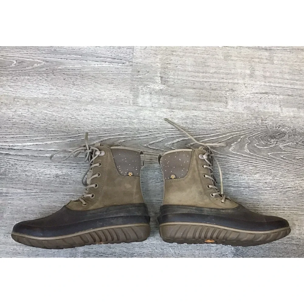 Bogs Womens Classic Casual Tall Leather Size 6 Neo-Tech Winter Boots 72548-240